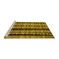 thumbnail image 2 of Ahgly Company Machine Washable Indoor Square Abstract Yellow Modern Area Rugs, 6' Square, 2 of 4
