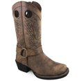 thumbnail image 1 of Bota de vaquero de cuero envejecido marrón secoya para niña - Talla EE. UU.: 5 Smoky Mountain Boots 3927Y-5R, 1 of 1