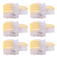 thumbnail image 4 of Conector rápido de cable de 20 piezas, bloque de terminales de cobre tipo T 1 en 4 salidas para control eléctrico (amarillo), 4 of 10