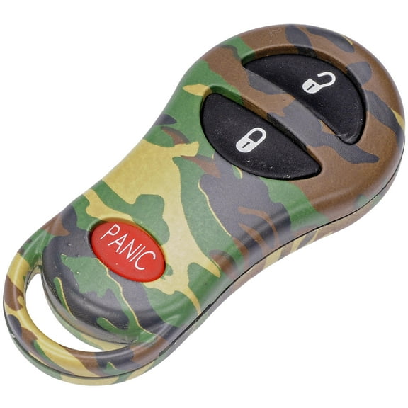 Dorman 13628GNC Keyless Entry Transmitter Cover for Specific Chrysler / Dodge / Plymouth Models, Green Woodland Camouflage Fits select: 1999-2005 DODGE RAM 1500, 1999-2005 DODGE RAM 2500