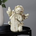 thumbnail image 4 of Estatua de ángel Religioso Retro Estatua de ángel Estatuil Decoración para interiores y exteriores Hogar Jardín Ángel Regalos de inauguración de tilo5 Baoblaze Estatuilla de ángel, 4 of 7