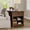 Cherry, variant on PLAMLE End Table for Living Room with Drawers Storage Retro Sofa Side Table with Charging Station Wooden Nightstand End Table