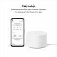 thumbnail image 6 of Google Wifi AC1200 Mesh WiFi Router 1500 Sq Ft Coverage 1 Pack White, 6 of 7