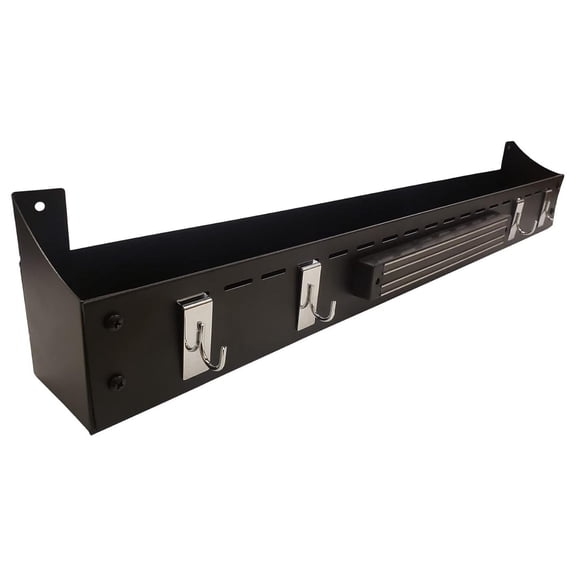 Front Tool and Bottle Tray for 36-inch Griddle, Black Black/Black