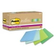 thumbnail image 2 of 100% recycled paper super sticky notes, 3" x 3", oasis, 70 sheets/pad, 24 pads/pack | Bundle of 2 Packs, 2 of 4