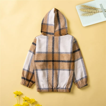 

Cathalem Kids Clothes Boys Size 10-12 Toddler Boys Girls Long Sleeve Plaid Prints Hooded Pullover T Shirt Punished Hoodie Childrenscostume Khaki 18-24 Months