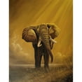 thumbnail image 3 of Skorepa, Jan 15x18 Black Modern Framed Museum Art Print Titled - Old Elephant, 3 of 5