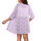 thumbnail image 5 of Sudaderas con capucha para mujer,Cárdigan holgado de encaje para mujer, blusa con cuello en V y mangas 3/4, tejido suave, ideal para uso diario y en casa, sopatenor, 5 of 8