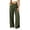 Green(New&Hot), variant on ZHYou No Boundarie Womens Wide Leg Casual Pants V Shape High Waisted Sweatpants Stretchy Work Slacks Trousers with Pockets,Black,Size M