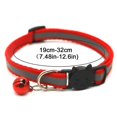 thumbnail image 4 of 12x Adjustable Collar For Cats Pets Breakaway With Bell Detachable Cute Pendant Black Collars Solid Color, 4 of 5