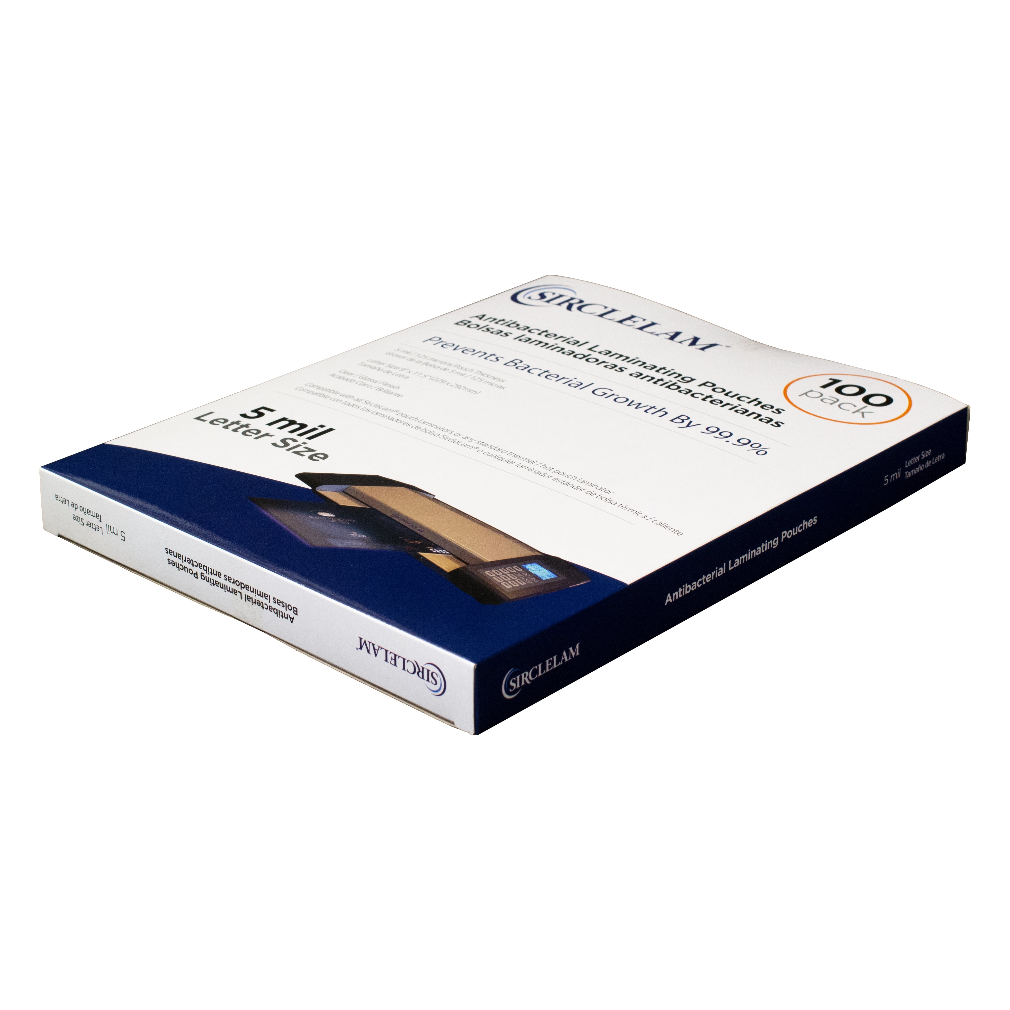 SircleLam 5 Mil Antibacterial Laminating Pouches, Letter Size, 100 Count, 1 Pack