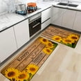 thumbnail image 6 of Sunflower Kitchen Rugs 0.4 Inch Thick Farmhouse Style Kitchen Decor Yellow Kitchen Mats, Non Skid Washable Anti Fatigue Kitchen Comfort Standing Mats for Floor 2 Pieces,17.3x28+17.3x47, 6 of 6