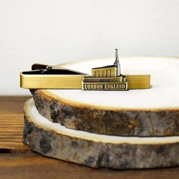 London England Antique Silver Temple Tieclip by Ringmasters