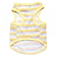 thumbnail image 3 of Cute Puppy Cat Kitten T-shirt Vest Summer Pet Dog Cat Clothes Stripe Print Dog Shirts Apparel, 3 of 6