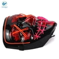 thumbnail image 5 of Deago Halloween Mask LED Light Up EL Wire Cosplay Glowing Mask The Purge Movie Scary Festival Costume with AA Battery, 5 of 7