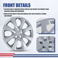 thumbnail image 3 of 1 Piece 16" Hubcaps Wheel Rims Cover Fit for 2009-2025 Toyota Corolla/ 2023-2025 Toyota Corolla Hybrid/ 2009-2014 Toyota Matrix Compatible with Steel Wheels Snap on Installation(16-inch,Lacquer), 3 of 8