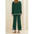 thumbnail image 2 of Conjunto de Suéter de Punto de Dos Piezas para Mujer PRETTYGARDEN Verde Talle S, 2 of 7