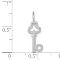 thumbnail image 2 of 14k Or Blanc Délicate Lettre O Nom Initial Monogramme Collier Pendentif Pendentif, 2 of 6