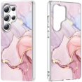thumbnail image 1 of SHILIU-Compatible for Samsung Galaxy S25 Ultra Case, Unique Pink Marble Luxury Pattern for Women Slim TPU Shockproof Transparent Protective Case Cover for Samsung Galaxy S25 Ultra 6.9inch, 1 of 4
