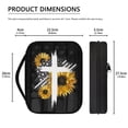 thumbnail image 4 of Suhoaziia Cross American Flag Bible Bags and Totes for Women Medium Large Capacity Protective Scripture Bag Christian Bible Book Carrying Case, 4 of 7