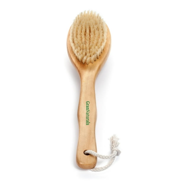 Cepillo corporal seco GranNaturals para drenaje linfático y celulitis