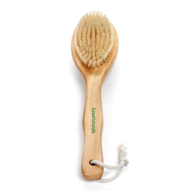 Cepillo corporal seco GranNaturals para drenaje linfático y celulitis