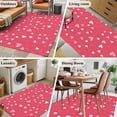 thumbnail image 5 of Valentine's Day Area Rugs 2.7'x5', Washable Small Throw Rugs for Kitchen Bedroom, Pink White Love Heart Romantic Indoor Outdoor Rug Non-Slip Low Pile Carpet Runner Reversible Floor Mats, 5 of 8