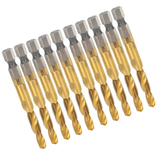 Hex Shank Screw Tap, Tapping Tool, Higher Hardness HSS Spiral Flute Tap, Professional For Steel Metal