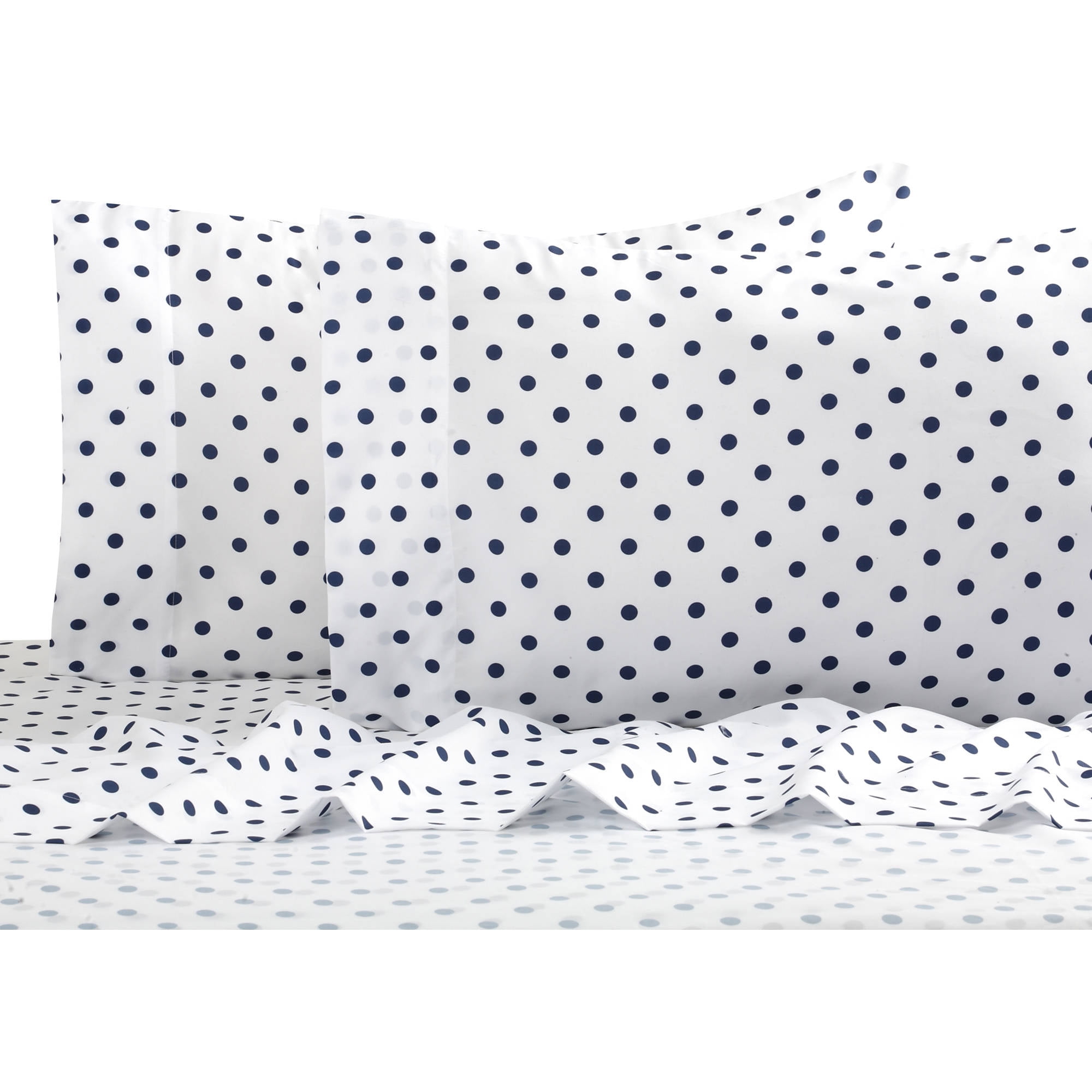 Polka Dot Reversible Bed In A Bag Bedding Set Walmart Com