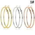 thumbnail image 3 of 3 Paires Boucles d'Oreilles Créoles pour Femmes à Clip Boucles d'Oreilles à Clip Mode Boucles d'Oreilles Sans Perçage, 3 of 10