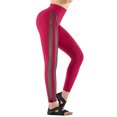 thumbnail image 1 of Tignapoo Leggings de Danse Haute Performance Respirants avec Panneaux en Résille Rouge Uni - Taille S pour Femmes, Idéal pour Yoga, Course et Activités D\'entraînement Physique, 1 of 6