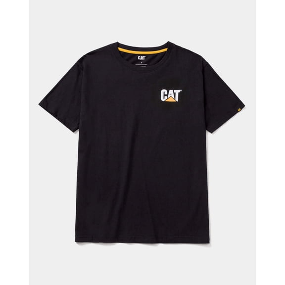 Summit Resource International 254112 CAT Short Sleeve Trademark T-Shirt, Black - Medium