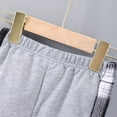 thumbnail image 5 of WhouRiu Toddler Boys Outfit Set Long Sleeve Plaid Hoodie Shirt Jogger Pants Children Fall Winter Outfits Gray.Sizes 2-3, 5 of 7