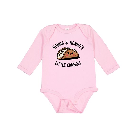 Inktastic Nonna and Nonno's Little Cannoli Cute Italian Grandparents Boys or Girls Long Sleeve Baby Bodysuit
