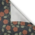 thumbnail image 5 of Ambesonne Garden Art Grommet Curtain, Flower Dark Toned Dots, 50" x 84", Night Blue Ruby Green, 5 of 6