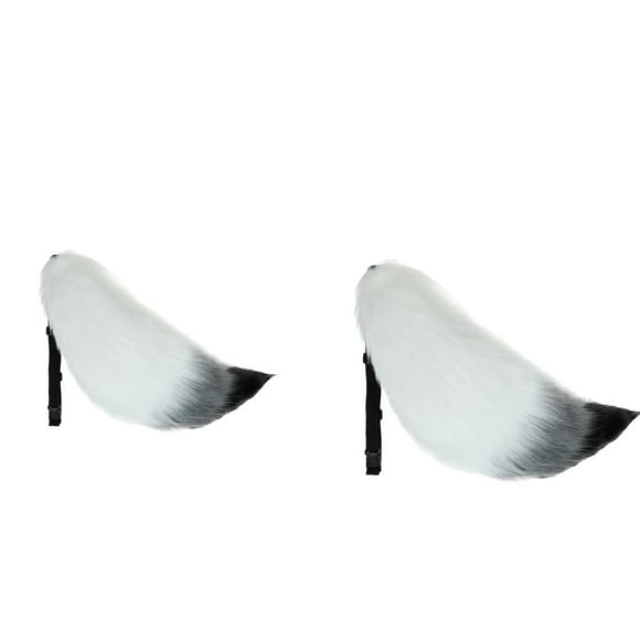 BELOVING 2x Faux Furry Long Tail Animal Big Tail Cosplay Prop Costume