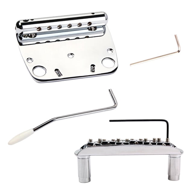 Puente de Guitarra Más Buje de Llave de de Trémolo para Piezas de Guitarra de CUTICAT Puente de trémolo de guitarra