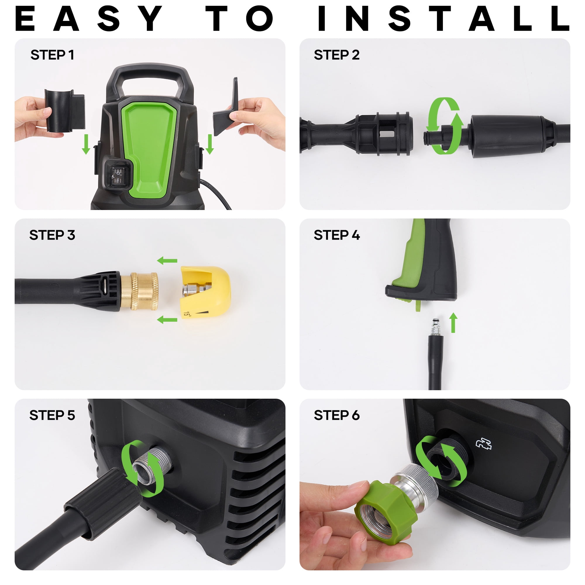 TACKLIFE Electric Pressure Washer,2000PSI Max 1.7GPM 120V Power