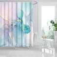 thumbnail image 1 of LAKUB Shower Curtain, Shower Curtain Liner, Ink Painting Polyester Mildew-Proof Partition Curtain, Waterproof Easy Care Machine Washable Quick-Drying and Lightweight 65W X 70H for Bathroom, 1 of 4