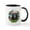 White/Black Inside, variant on CafePress - Garden Shore 2 Black Pugs Mug - 11 oz Ceramic Mug - Novelty Coffee Tea Cup