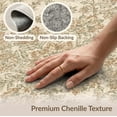 thumbnail image 6 of ODIKA Bathroom Faded Ornate Petal Cluster Vintage Passage Pile for Home Office, Gaming Room, Under Desk, Non-Slip Chair-Friendly, 6 of 7