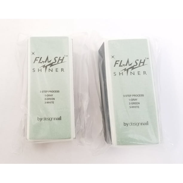 Flash Shiner Nail Buffer 3 Ways Pack of 2