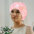 thumbnail image 1 of unbranded Sombrero Beret Rosa Con Lentejuelas Destellantes Para Uso Cómodo Y, 1 of 6