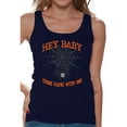 thumbnail image 1 of Awkward Styles Women's Halloween Graphic Tank Tops Hey Baby Come Hang with Me Costume, 1 of 4