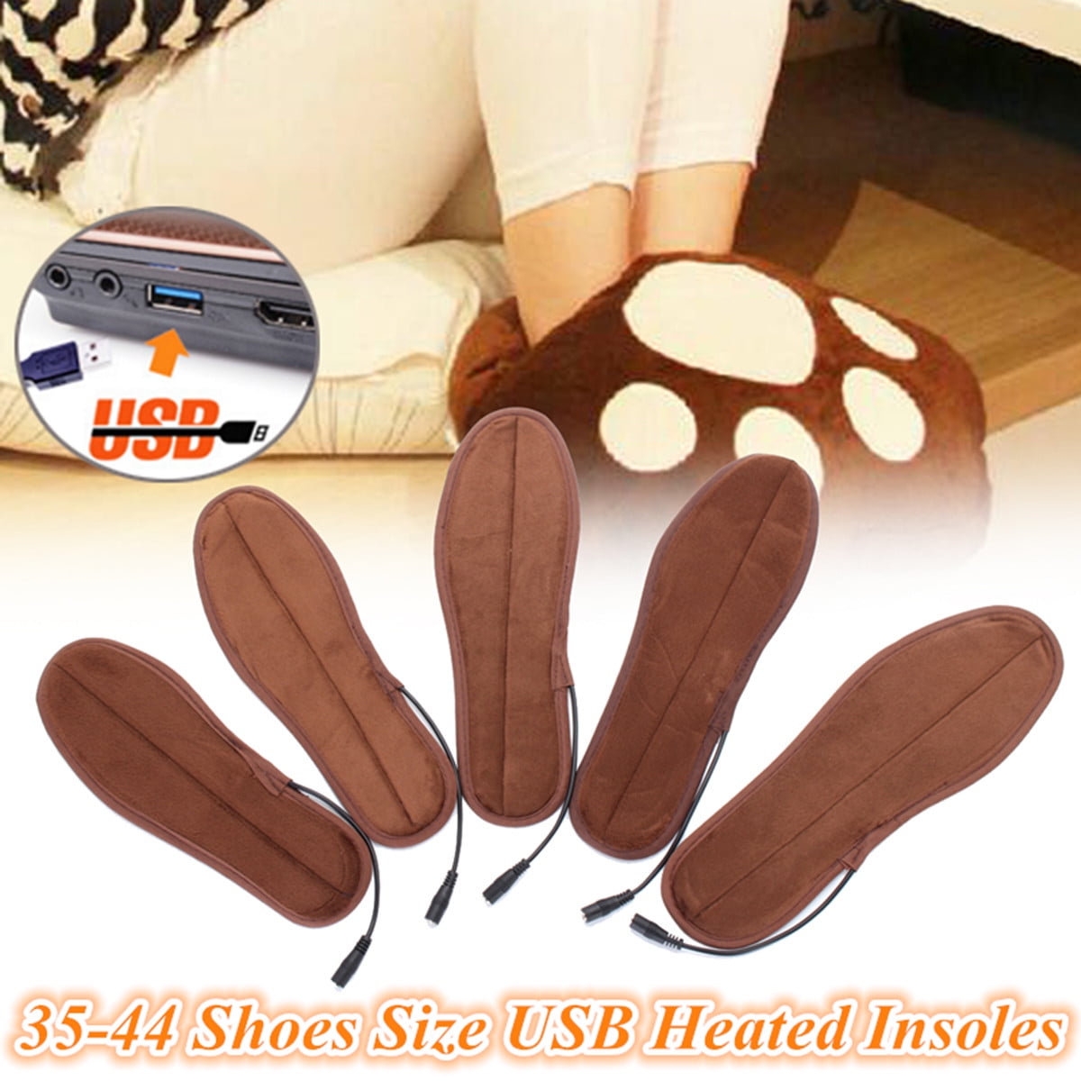 Soft Warm Sheep Fleece Wool Thermal Insoles Winter Shoes Inserts Pads Size 35-44