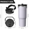 thumbnail image 4 of Modern 30oz Handheld Travel Tumbler with Handle – Double Wall Stainless Steel Insulated Cup, Flip Straw Lid, Leak-Proof & BPA-Free for Hot and Cold Drinks – Durable Coffee & Juice Mug Black, 4 of 7
