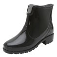 thumbnail image 2 of Tejiojio Clearance Punk Style Ankle Rain Boots Women Non-Slip Rain Boots Outdoor Rubber Water Shoes, 2 of 4