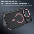 thumbnail image 4 of VENINGO Magnetic Phone Case for iPhone 18 Pro Max / 17 Pro Max Compatible with Mag-safe,Translucent Matte Shockproof Scratch Resistant iPhone 18 Pro Max Case / 17 Pro Max Case，Pink, 4 of 8