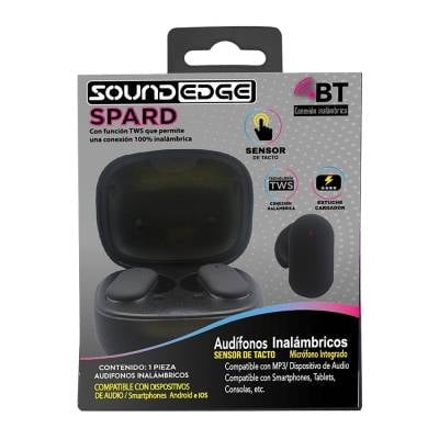 Audífonos In Ear Sound Edge Bluetooth Negro