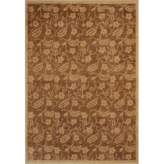 Peshawar Anass Chocolate/Chocolate Rug, 6'2" x 8'9"